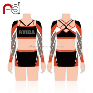 Cheer Uniform 2023 Customized Logo Printing Women Good Material Color Cheerleading Uniform For Girl