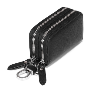 Vente en gros de nouveau porte-clés <span class=keywords><strong>double</strong></span> en cuir pour homme de créateur petit sac porte-clés en cuir de vache de haute qualité meilleure vente portefeuille - Product Image 6
