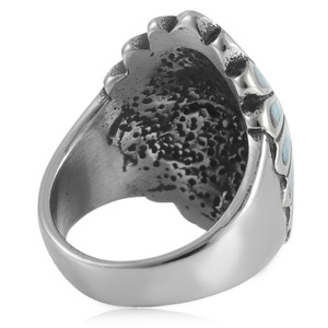 European American Style <b>Titanium</b> Steel Portrait <b>Ring</b> Face Shape Women's Punk Jewelry Gift 21058 - Product Image 2