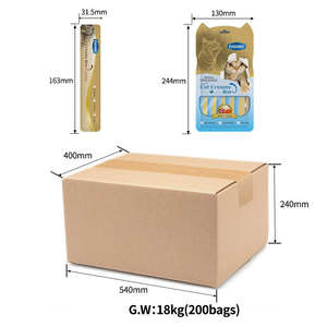 Comida para mascotas para gatos Venta caliente Bueno para la salud Ingrediente Precio competitivo Salmón Pollo Cremoso Gato Golosinas Cartón Carne orgánica - Product Image 3