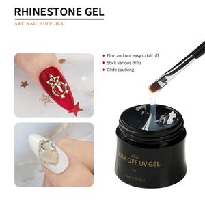 JTING Gel Adhésif Fort pour Bijoux d'Ongles, Gel Strass à Marque Privée, Couleurs de Vernis à Ongles Gel UV LED, Gel Pâte pour Ongles - Product Image 5