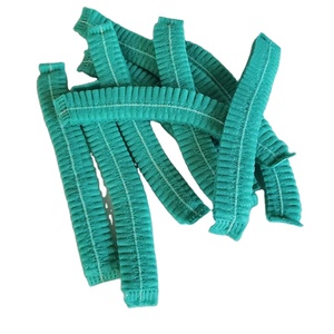 Vòng tóc trắng <span class=keywords><strong>Net</strong></span> cho thực phẩm nhà bếp hairnets màu xanh đàn hồi dùng một lần 21 inch đầu bếp cap hairnet vệ sinh mũ - Product Image 4