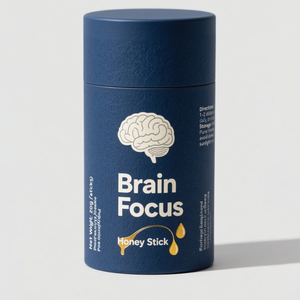 Palitos de Miel Brain Focus con L-Tirosina para Vitalidad y Bienestar Diarios Naturales, Botella de 30 Unidades - Product Image 1
