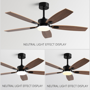 Plafond décoratif de conception nordique ventilateur de plafond de commande à distance de <span class=keywords><strong>fréquence</strong></span> de 52 pouces fabrique en Chine - Product Image 2