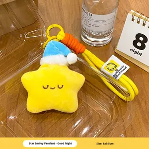 LLavero de felpa, venta al por mayor, colgante de bolsa de muñeca de estrella pequeña, llavero ligero de cuerda trenzada de gama alta, accesorio colgante de pareja único - Product Image 6