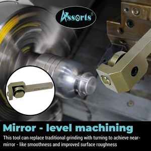 Assorts <b>Lathe</b> Burnishing <b>Tool</b> 1/2 X 1/2 X 2-1/2 External Turning For Metal Finishing - Product Image 5