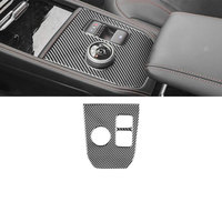 Accessoires intérieurs de voiture en fibre de carbone pour Ford Mustang Mach-e 2021 2022 2023 2024 2025, garnitures de panneau de vitesses, interrupteur de lève-vitre