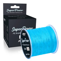 ABA 500m pour eau de mer d'eau douce 11LB-80LB 4 brins en gros pe ligne de pêche tressée