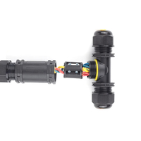 Connecteur étanche en nylon IP68 M25T, type T, fil 3 voies, 2/3/4/5 broches, connexion à vis, sans soudure, boîte de jonction de câble 5-14 mm, 400A