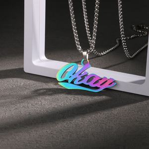 Collar de Cuentas de Bambú con Colgante de Diseño Deportivo de Acero Inoxidable con Patrón de Dibujos Animados para Hombre, Personalizable, Venta al Por Mayor - Product Image 6