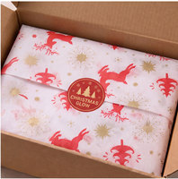 Individuell Bedrucktes Rosa Weihnachtsornament Schneeflocken-Seidenpapier für Geschenkboxen und Boutique-Verpackungen