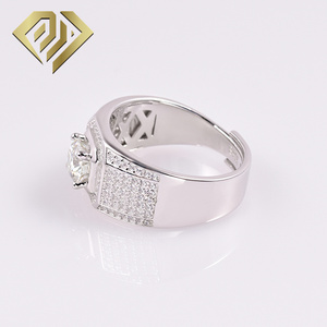 Anello da uomo in argento Sterling 925 da 1ct tendenze della moda per ragazzi - Product Image 3