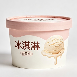 Wholesale Disposable <b>Paper</b> Ice Cream Cups with Lids, <b>Paper</b> <b>Packaging</b> Containers for Desserts, Yogurt & Ice Cream - Product Image 1