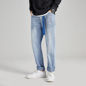 El nuevo estilo de 2020 es de moda y suelta impresión personalizada de jeans para hombres - Product Image 1