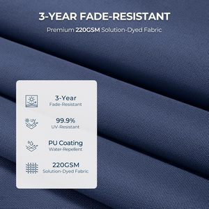 7.5FT carré hexagone personnalisé impression marché commercial Parasol jardin Patio extérieur parasol de plage résistant aux UV pour la publicité - Product Image 3