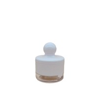 Boîte à poudre mate en PP, miroir intégré, emballage recyclable, pour poudre libre, crème visage, parfum, fard à joues, rouge à lèvres, outils de maquillage