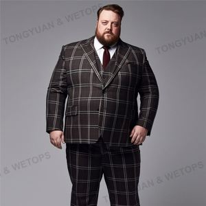 Diseños personalizados <span class=keywords><strong>Tallas</strong></span> <span class=keywords><strong>grandes</strong></span> <span class=keywords><strong>Trajes</strong></span> de hombre para <span class=keywords><strong>boda</strong></span> de negocios Ropa de fiesta informal - Product Image 3