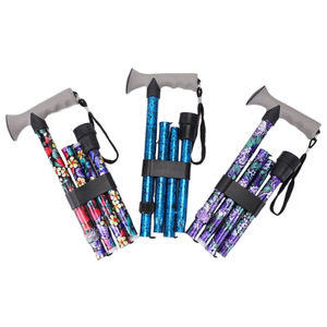 Bastón Plegable <span class=keywords><strong>de</strong></span> Aluminio Ajustable Cleye, Bastón Telescópico <span class=keywords><strong>de</strong></span> 4 Secciones, Mango Antideslizante, Bastón <span class=keywords><strong>de</strong></span> Senderismo - Product Image 2