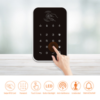 Staniot 433Mhz Keyboard Sentuh Nirkabel Kartu RFID Aktifkan atau Bongkar Pasang Keypad Kata Sandi untuk Alarm Keamanan Rumah Mendukung Sistem Tuya Smart