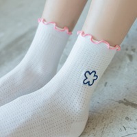 Chaussettes de sport colorées pour femmes, logo personnalisé, chaussettes en coton côtelé, chaussettes de sport blanches, chaussettes