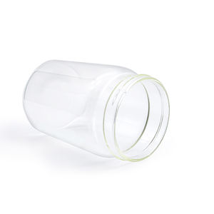 ขวดแก้วทรงกระบอกปากกว้างเกรดห้องปฏิบัติการ - ฝาปิดสีน้ำเงินใส - Product Image 6