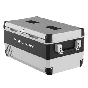 Refrigerador de compresor AC DC, congelador portátil <span class=keywords><strong>grande</strong></span>, 75L 95L, refrigerador de coche de Control Dual de doble temperatura para 4x4 RV Camping - Product Image 2