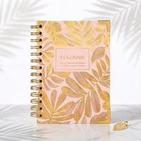 Agenda quotidien personnalisé non daté, inspirant, couverture rigide, spirale, avec couverture en papier, 80 feuilles