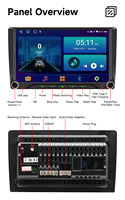 Autoradio Android 13-16 2Din 9 pouces BQCC, CarPlay sans fil, Android Auto, navigation GPS, FM RDS, caméra de recul AHD, lecteur multimédia