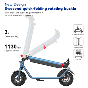 2025 ue Best Blue <span class=keywords><strong>X11</strong></span> pieghevole veloce Scooter elettrico 10 pollici 450W motore amovibile ammortizzatore batteria per adulti - Product Image 2