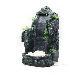 Grote hars <span class=keywords><strong>aquarium</strong></span> viskom waterval zand berglandschap ornament decor rotstuin - Product Image 4