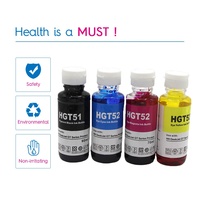 Tinta Isi Ulang Inkjet Berbasis Air Premium Kompatibel Warna GT51 GT 51 52 53 GT52 GT53 untuk Printer HP DeskJet 5810