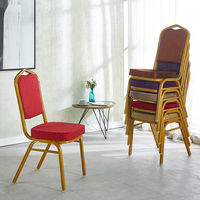 Chaises de banquet empilables modernes en métal de haute qualité, idéales pour l'extérieur, l'intérieur, le salon, les mariages et les hôtels – Vente en gros à prix abordable
