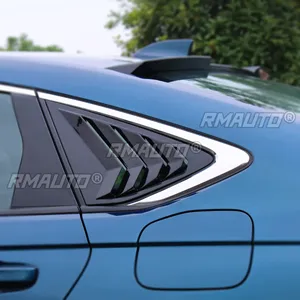 For Honda Accord 11th Gen 2023-2024 Body Kit Rear <b>Window</b> Side Vent Shutter Louver <b>Cover</b> Trim Carbon Fiber Look Car Accessories - Product Image 4