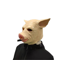 Drôle Cigare Cochon Latex Masque Nouveauté Animal Plein Couvre-chef Animal Masque Costume Masque pour Halloween Mascarade Cosplay
