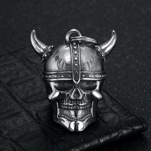 Pendentif casque de Viking en acier inoxydable, style rétro, unisexe, cadeau, yunnique - Product Image 4