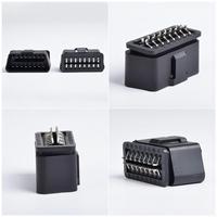 Adaptador de Interfaz de Diagnóstico OBDII Universal de 12V con Conector OBD2 Macho Plegable para Vehículo