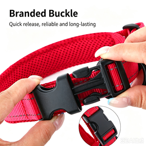 Sandwich Fabric <b>Dog</b> <b>Collar</b> Adjustable <b>Large</b> Medium Small Golden Hair Nylon Pet <b>Collar</b> <b>Large</b> <b>Dog</b> Anti Lost - Product Image 6