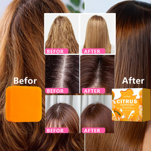 Barra de Champú Natural de Cítricos, Nutre y Fortalece el Cabello, Limpieza Profunda, Anticaspa, Nutrición del Cuero Cabelludo, Champú Refrescante - Product Image 2