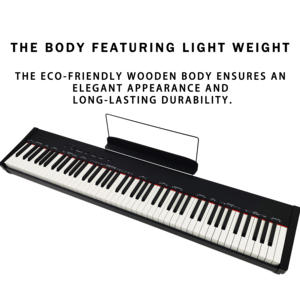 Clavier électronique portable professionnel 88 touches Beisite S-197, orgue numérique MIDI, instrument léger et élégant, fabrication OEM - Product Image 3