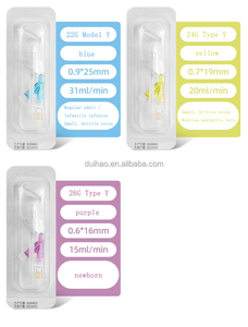 Cánula Intravenosa en Forma de <span class=keywords><strong>Y</strong></span> con Puerto de Inyección, Aguja de Infusión 18Ga 20Ga 22Ga 24Ga - Product Image 3