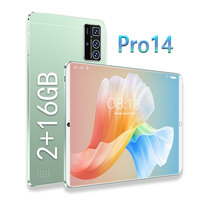 Tablet baru 2025 2 + 16GB 10.1 inci Android Wifi pelindung mata anak belajar kantor permainan 2-in-1 tablet