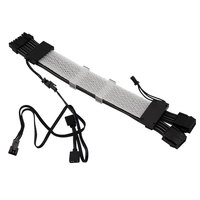 Support OEM Accessoires pour ordinateur de jeu 2 * 8pin RGB LED Strip Sleeved Cables PC RGB Cable
