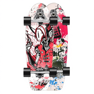 Monopatín de Cuatro Ruedas de Aleación de Aluminio con una Sola Barra Oscilante, Diseño Curvo, para Principiantes, Suministro Directo de Fábrica, Zhejiang - Product Image 1