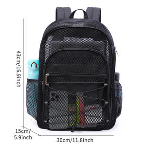 Mochila Personalizable Ligera de Malla Impermeable con Forro de Poliéster para Viajes al Aire Libre, Oficina, Estudiantes - Product Image 5