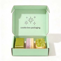 Boîte d'emballage en gros pour biscuits et gâteaux, boîte personnalisée avec logo pour biscuits, emballage de biscuits, emballage de mini-gâteaux à l'encre de soja