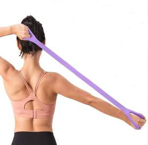 Fascia Elastica Fitness a Forma di 8 <span class=keywords><strong>con</strong></span> Maniglie per Allenamento di <span class=keywords><strong>Braccia</strong></span> e Schiena, Corde Elastiche per Fisioterapia, Yoga, Pilates e Stretching - Product Image 2