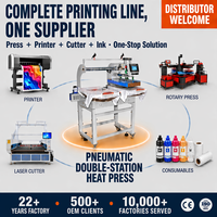 Presse à chaud automatique double station de haute qualité pour l'impression par sublimation professionnelle de t-shirts et de vêtements
