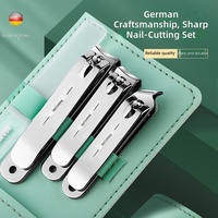 Kit de manucure professionnel 4-en-1 en acier à haute teneur en carbone, vente en gros directe usine, durable, pour salon et usage domestique