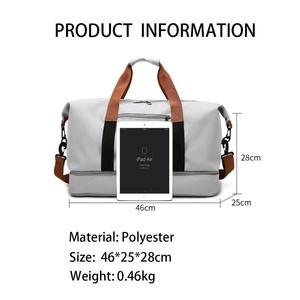 Muestra OEM/ODM con Descuento, Bolsa Deportiva Personalizada de Poliéster Impermeable para Gimnasio, Viajes y Deportes, para Hombre y Mujer - Product Image 2