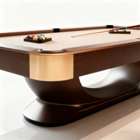 Table de billard de luxe sur mesure en bois massif de 9 pieds, qualité tournoi, design standard, avec ardoise